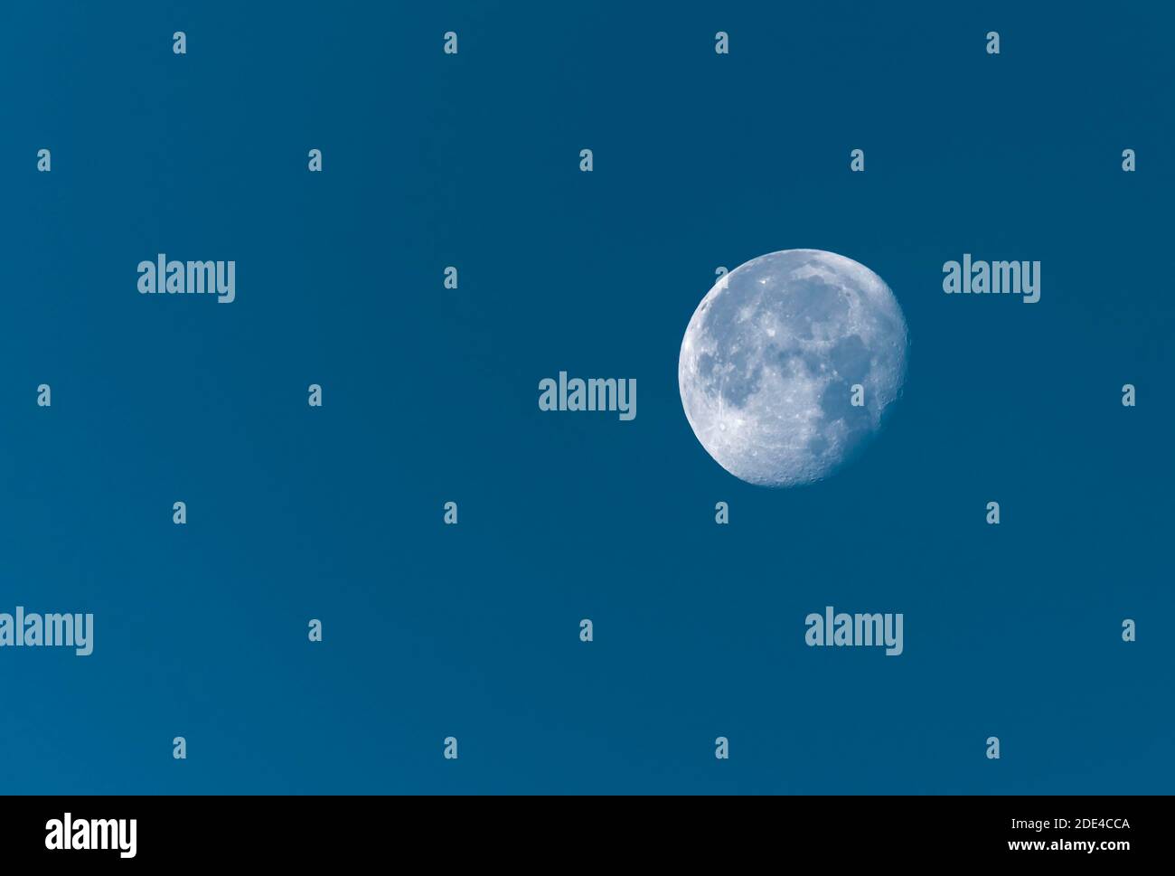 Waning moon Stock Photo