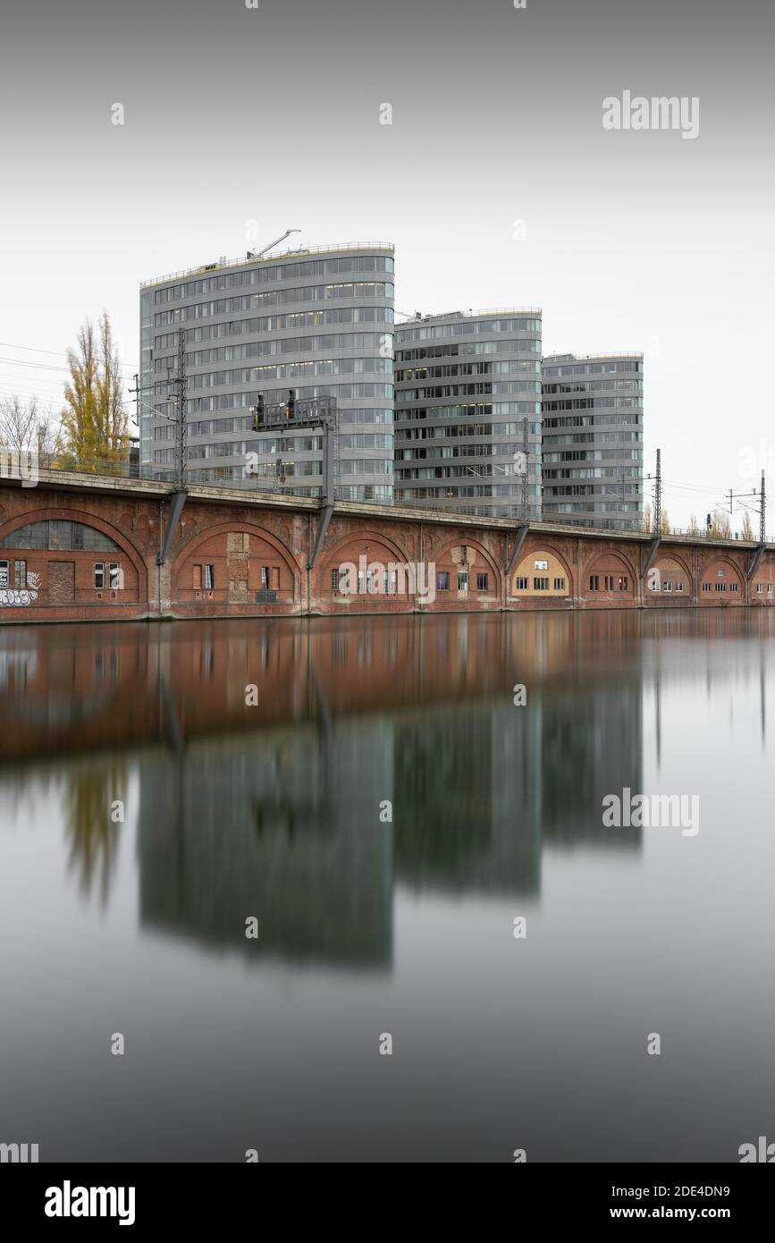 The BVG main administration building on the Spree in Berlin Mitte, Germany Stock Photo