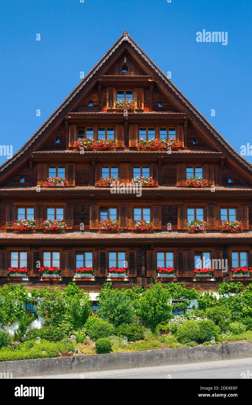 Farmhouse, Central Switzerland, Switzerland Stock Photo - Alamy