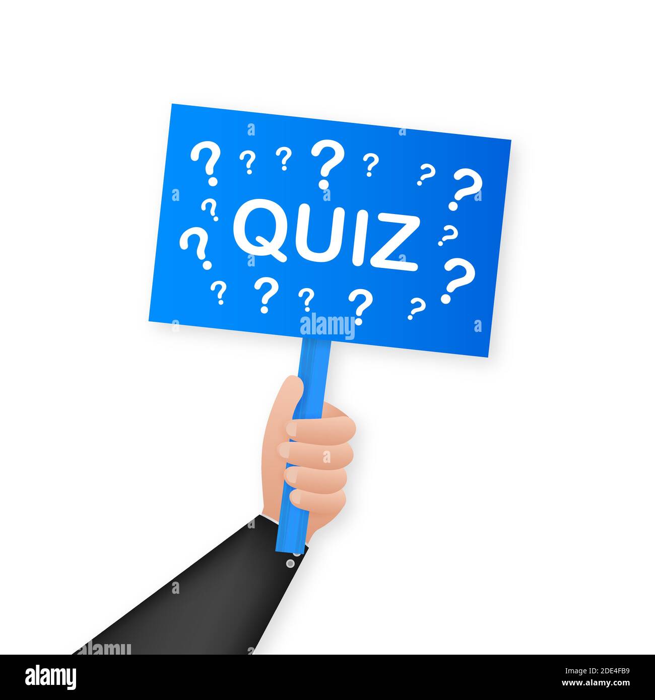 Cartoon quiz sign hi-res stock photography and images - Alamy