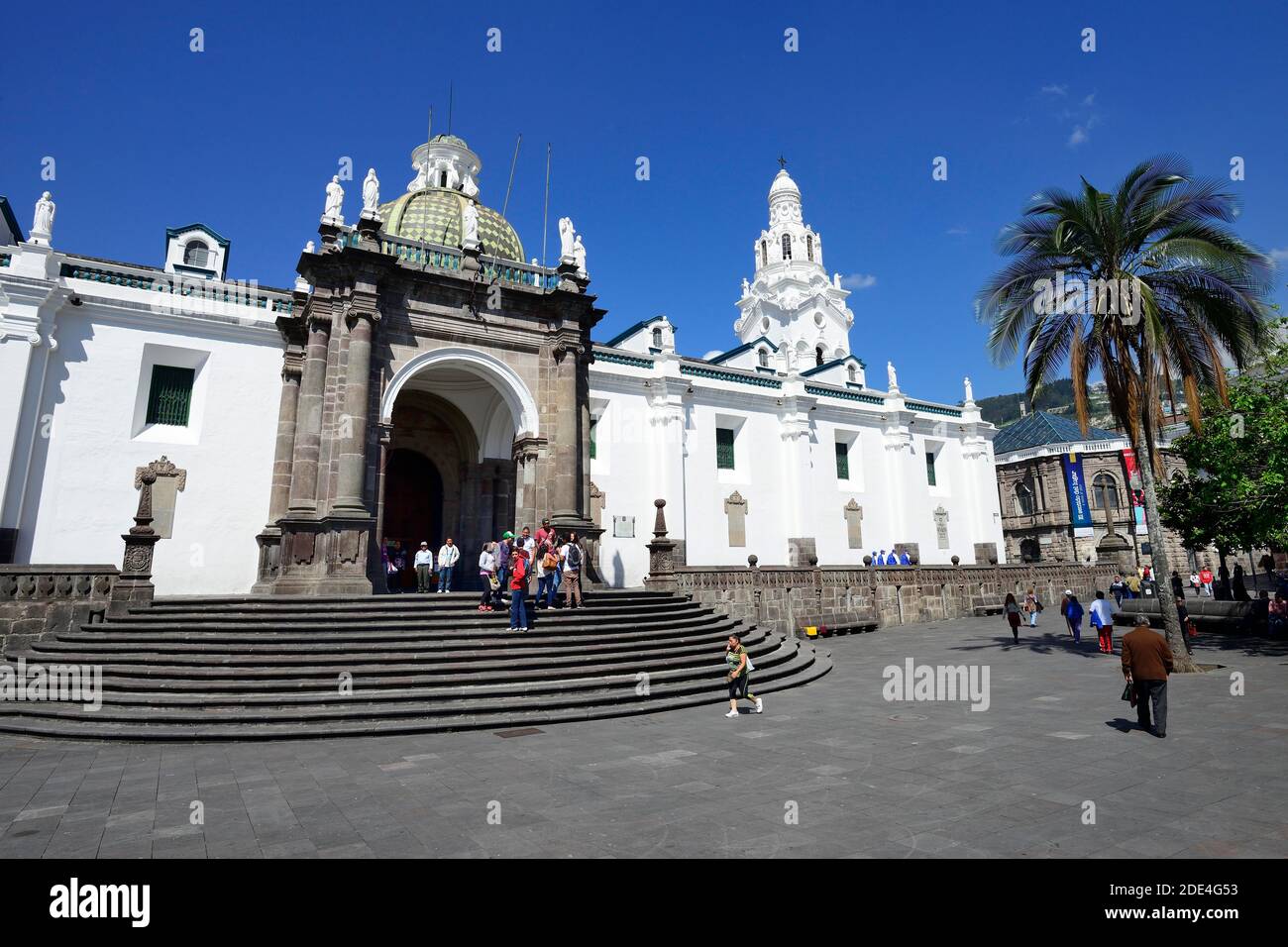 Cathedral, Catedral Metropolitana at the Plaza Grande, Quito, Pichincha