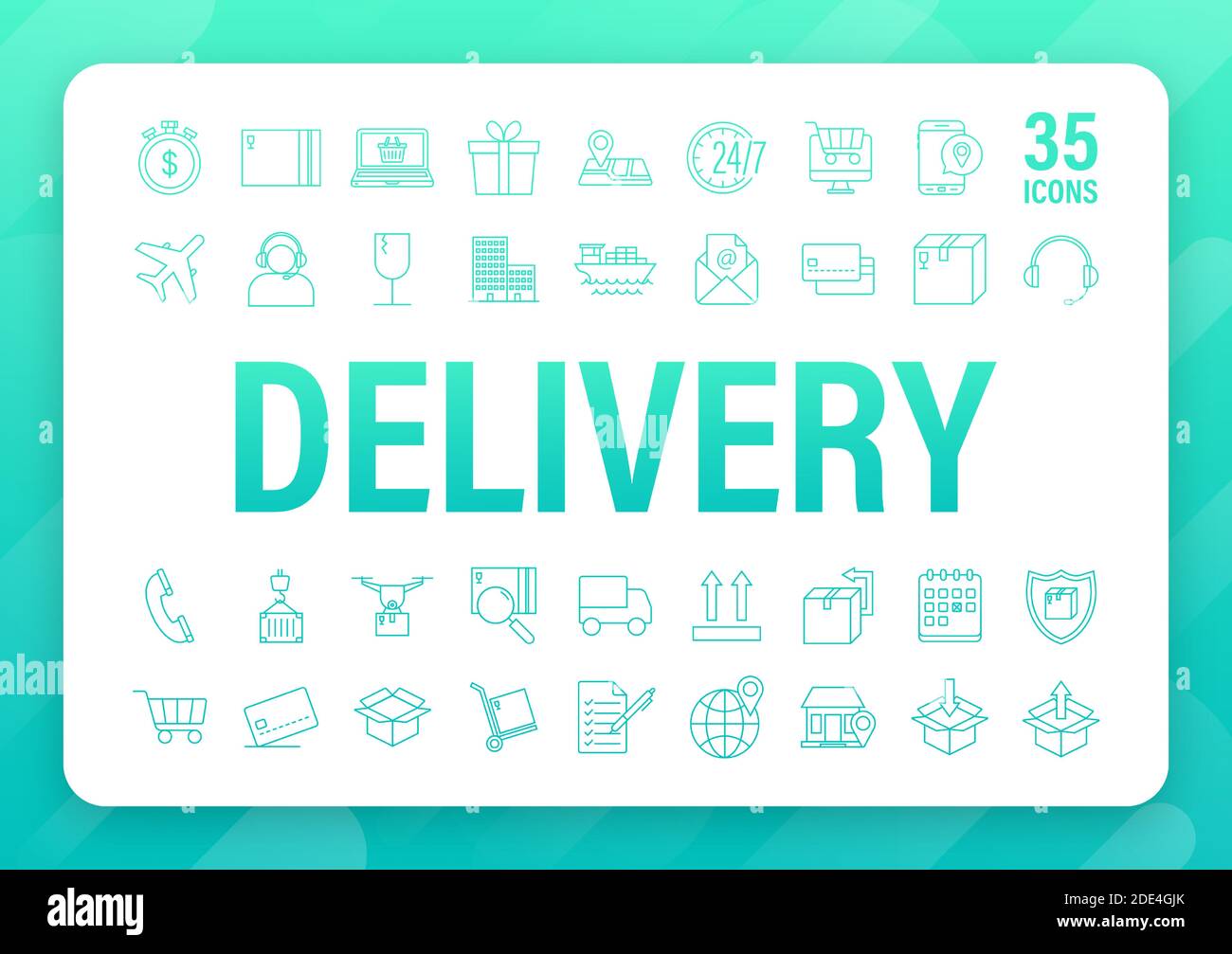 Set with delivery icon. Delivery service. Fast courier. Truck icon set