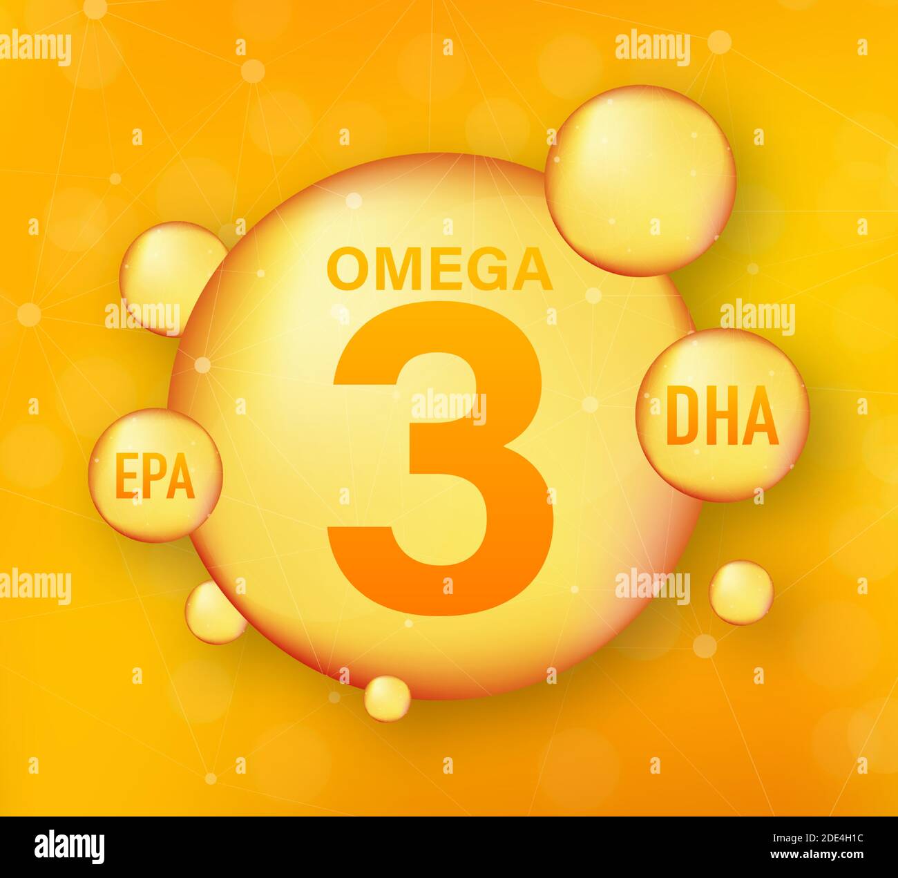 Omega Fatty Acid, EPA, DHA. Omega Three, Natural Fish, Plants Oil