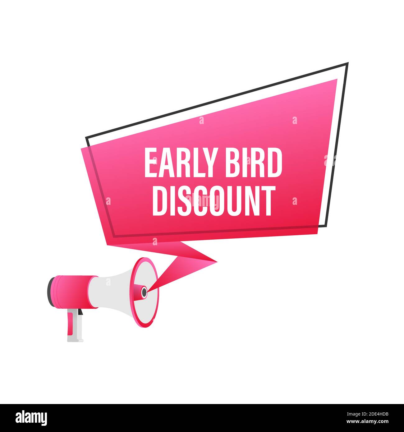Early Bird Special discount sale. Discount offer price sign. Modern promotion template. Sale tag. Vector stock illustration. Stock Vector