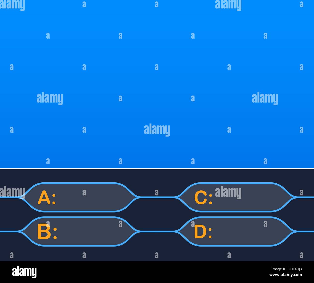 Quiz game vector illustration. Test, exam, answer, education, learning
