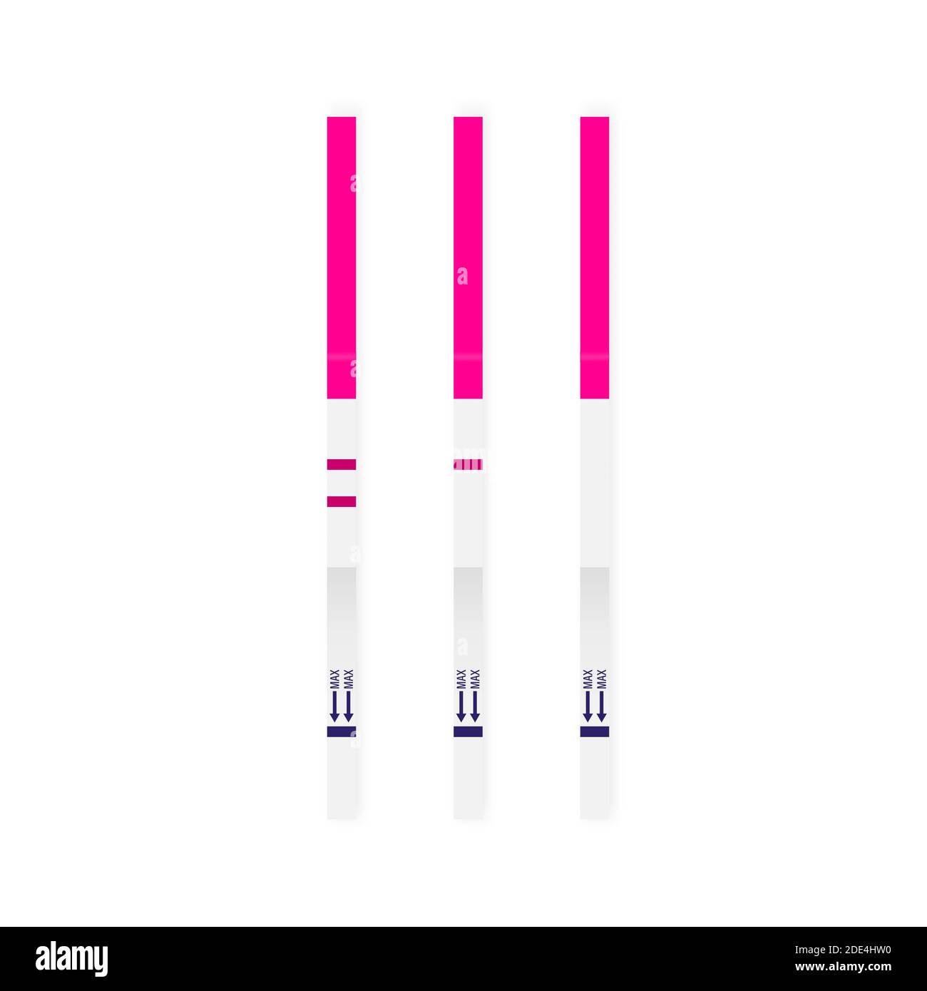 Pregnancy test sticks with results. Art design pregnant, childbirth Pregnancy test sticks with results. Art design pregnant, childbirth