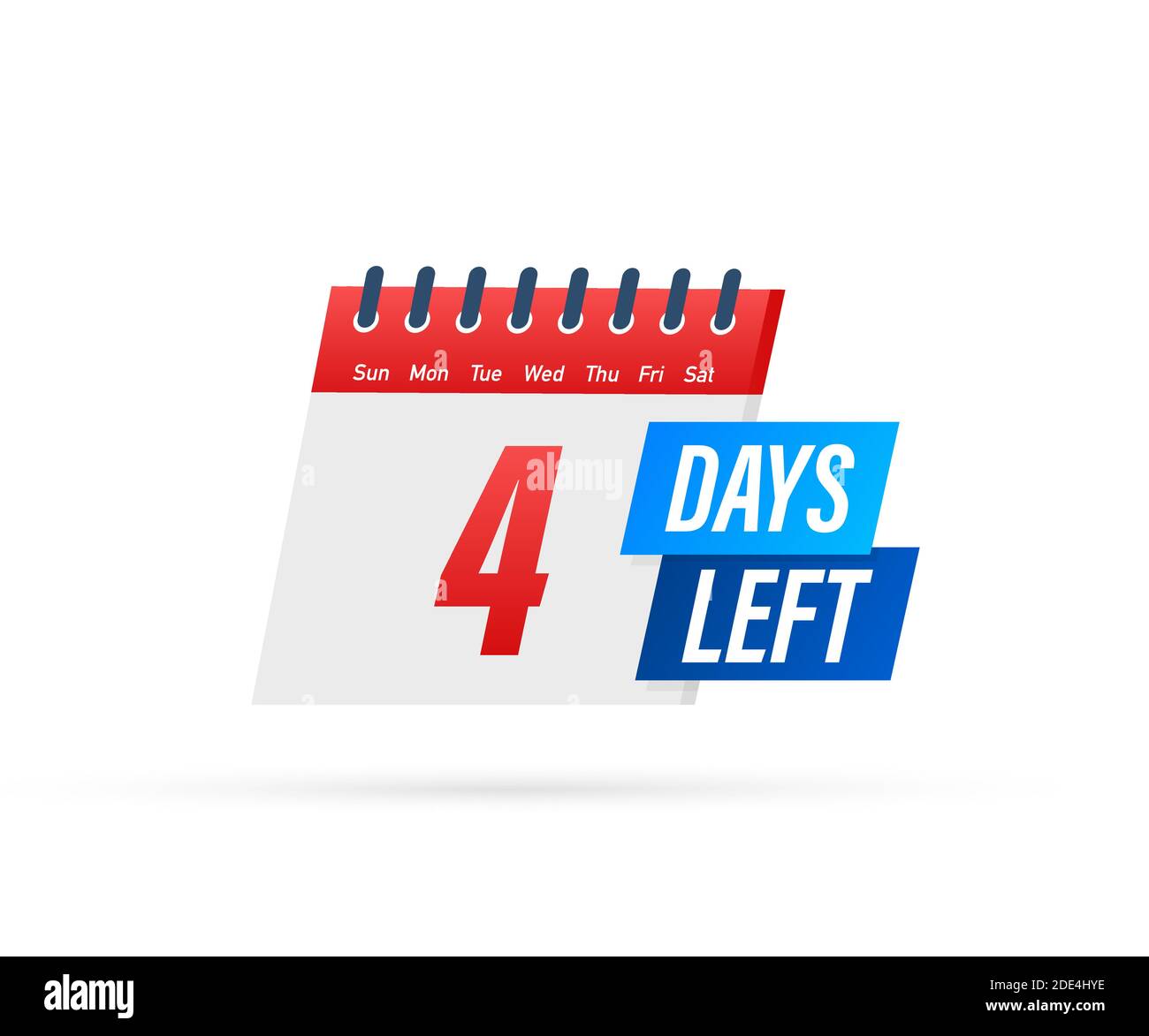 pic Only 4 Days Left Images https www alamy com 4 days left label on white background flat icon vector illustration image387335186 html