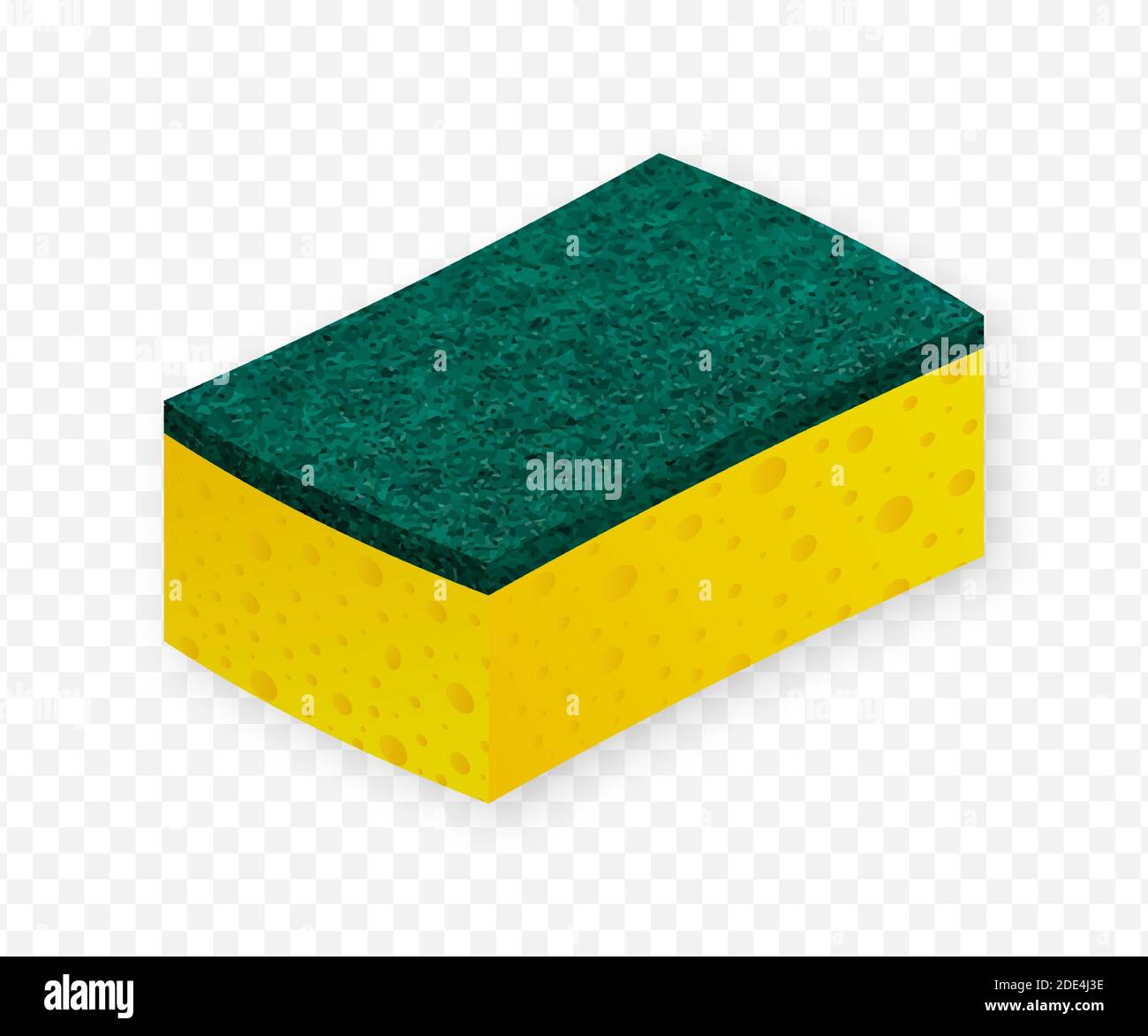 Scouring pads spong for housework cleaning and scouring pad domestic spong work tools. Vector