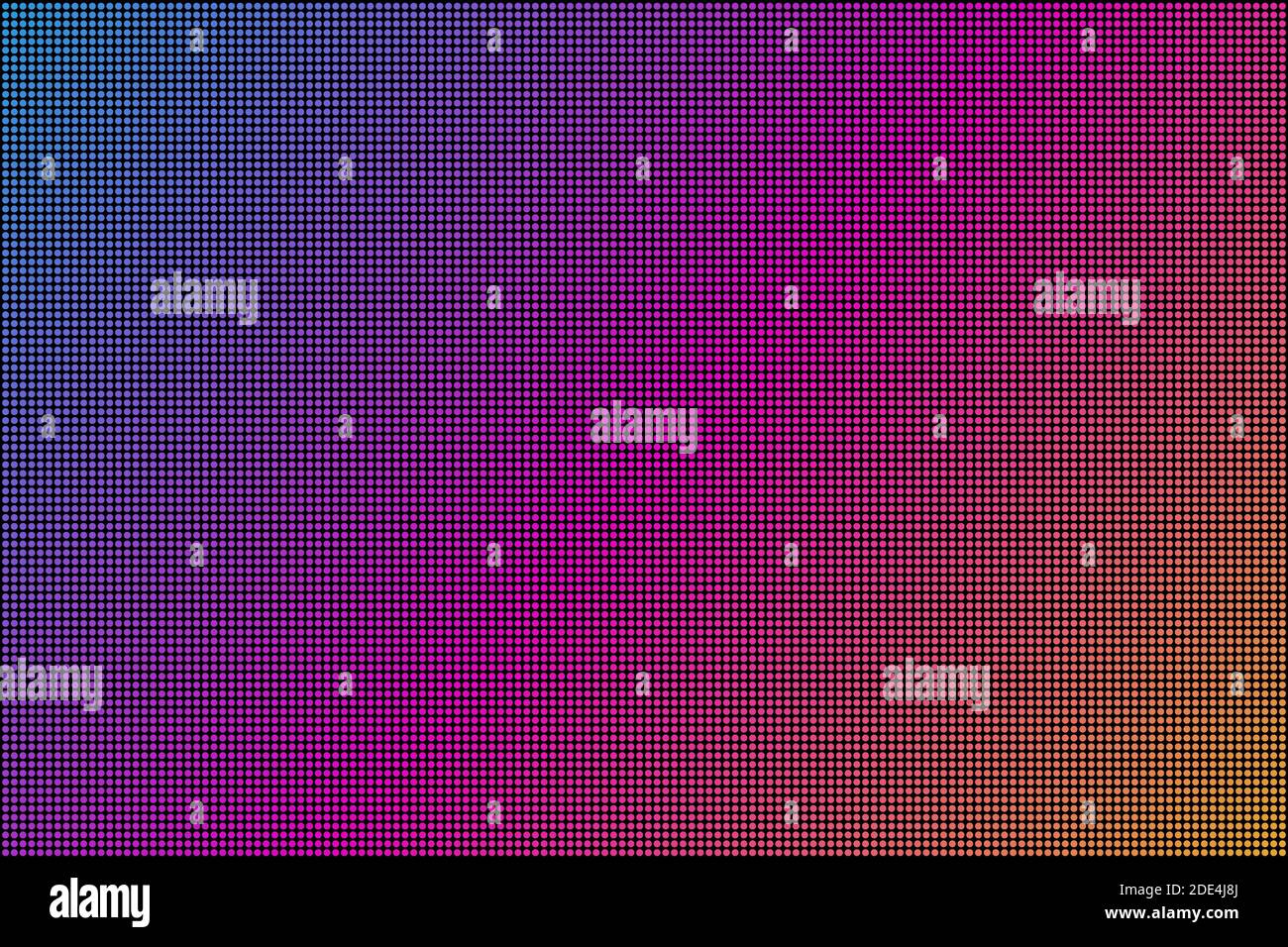 Led screen. Dot RGB Background television. Vector stock illustration. Stock Vector