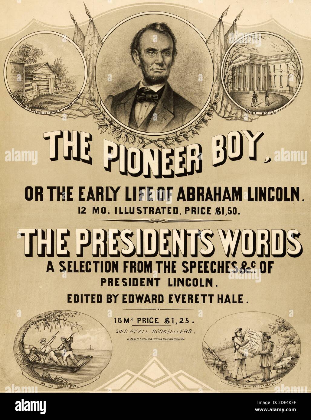 Advertisement for two publications about Lincoln, published in series ...