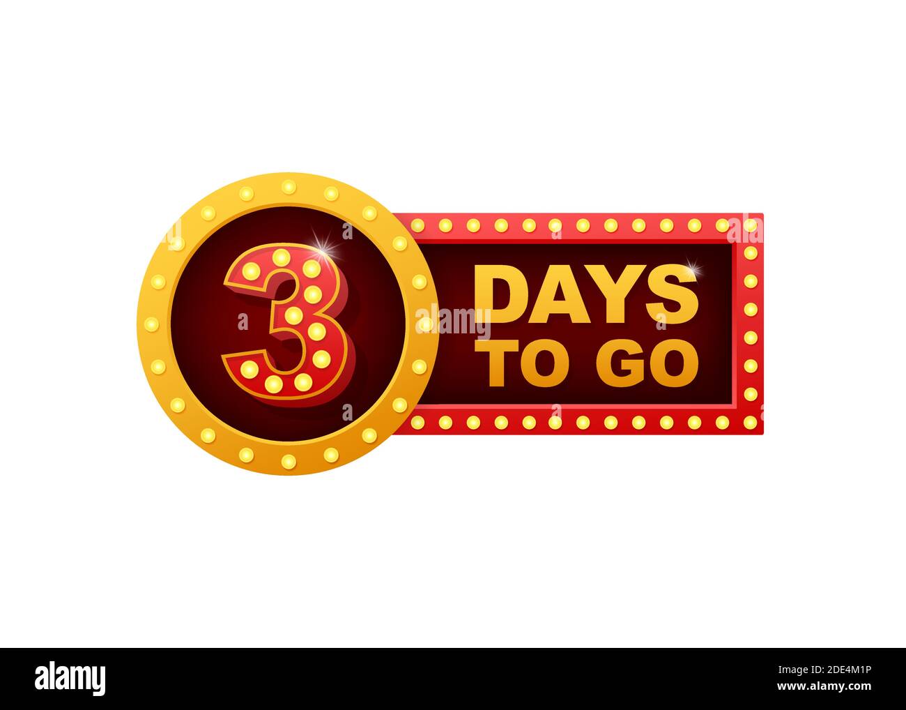 three-days-to-go-flat-icon-vector-typographic-design-vector