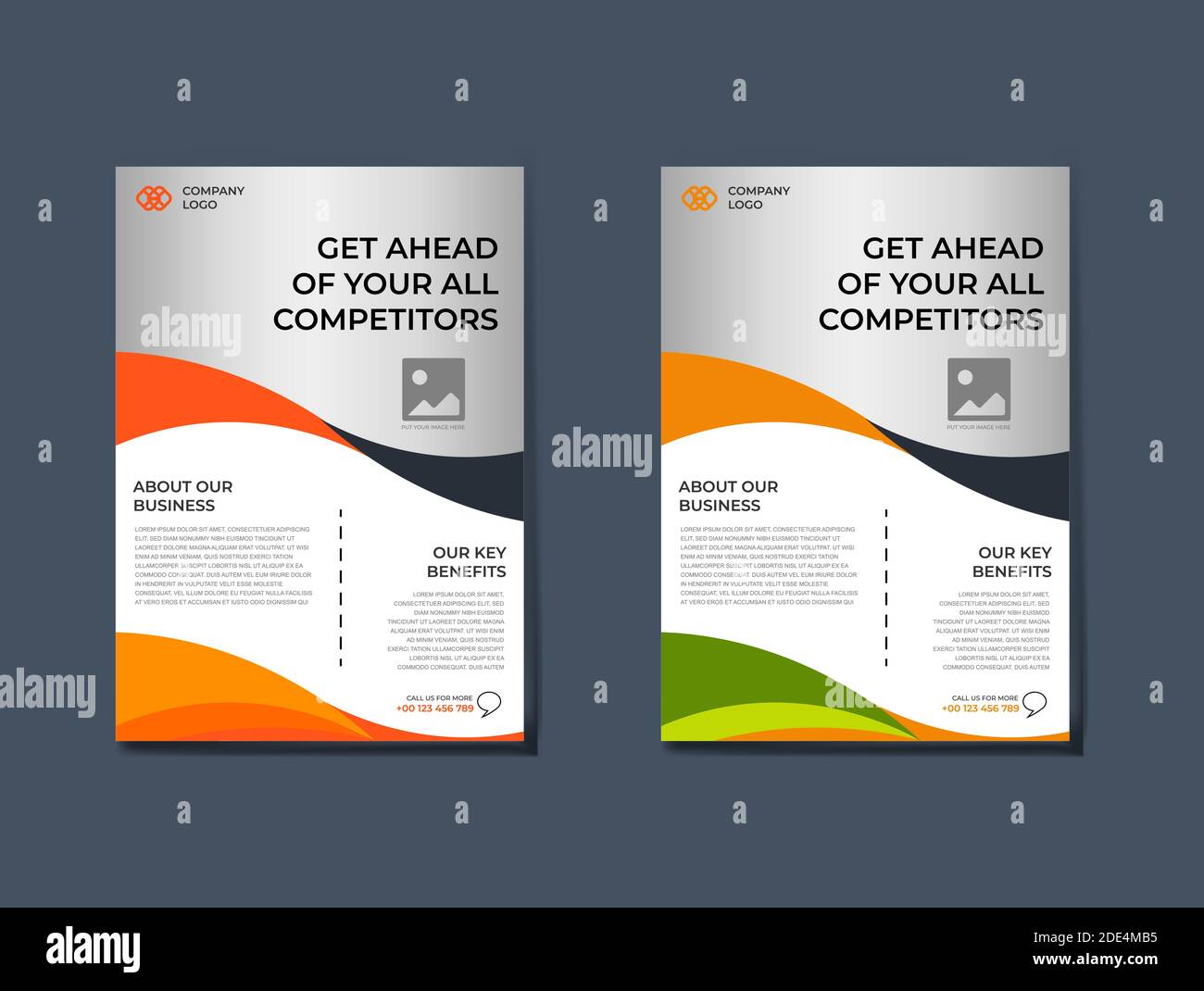 Corporate Flyer Template Design Vector Template Design. Elegant