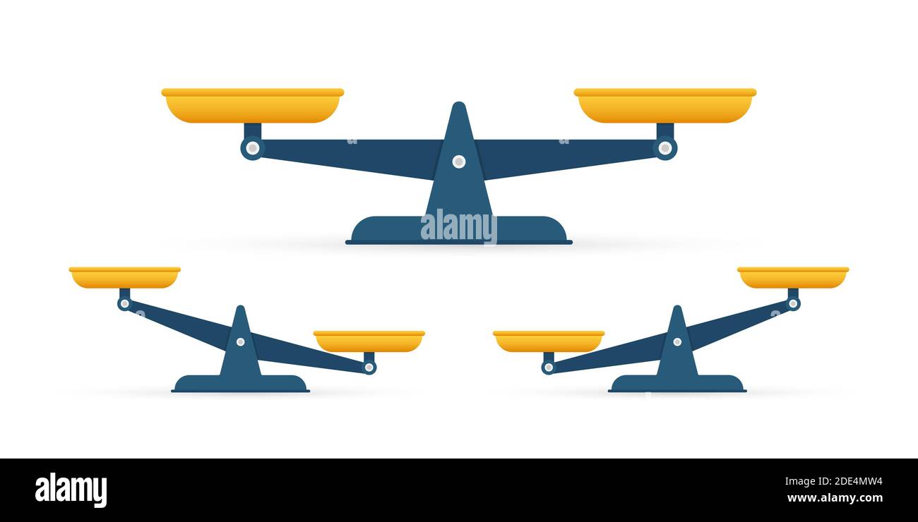 Scales icon. Libra isolated on white background. Vector stock ...