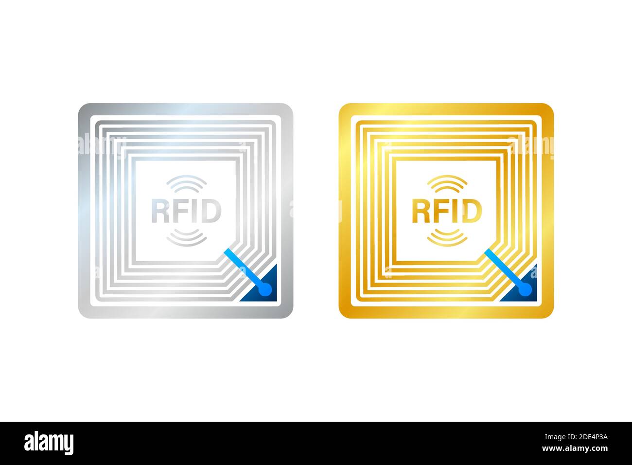 RFID Radio Frequency IDentification. Technology concept. Digital technology. Vector stock illustration. Stock Vector