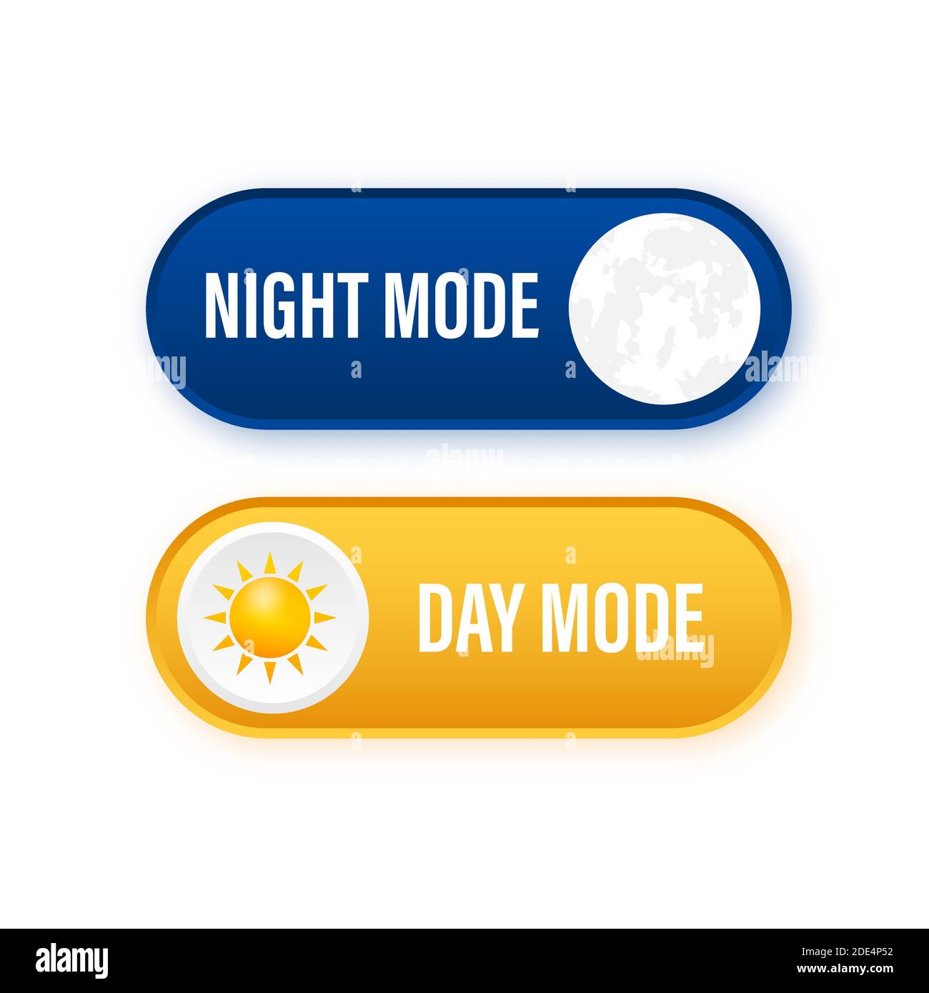 Button with night mode on dark background. Ui design. Dark theme. App ...