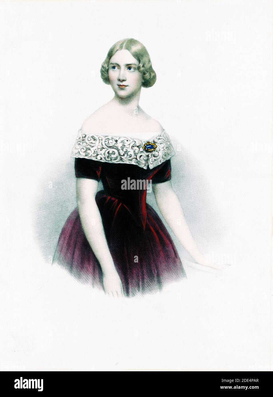 Sweedish opera singer Jenny Lind ca. 1847 Stock Photo Alamy