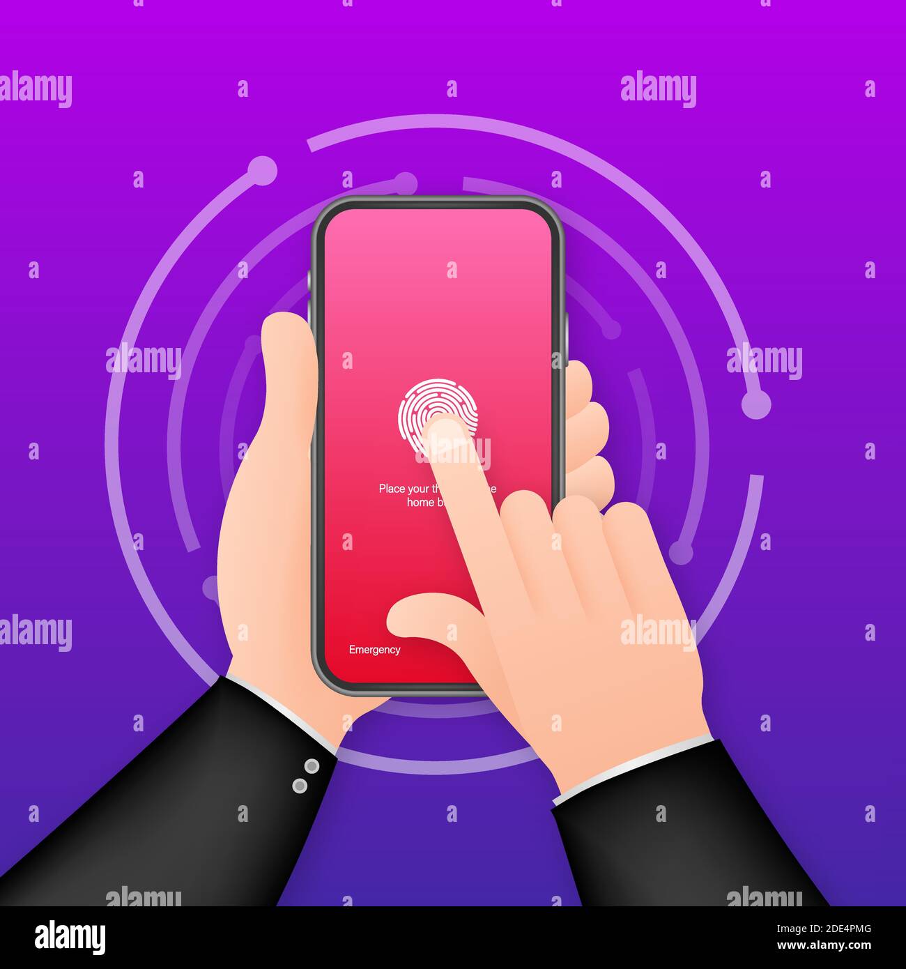 Screen lock authentication password smartphone background template ...