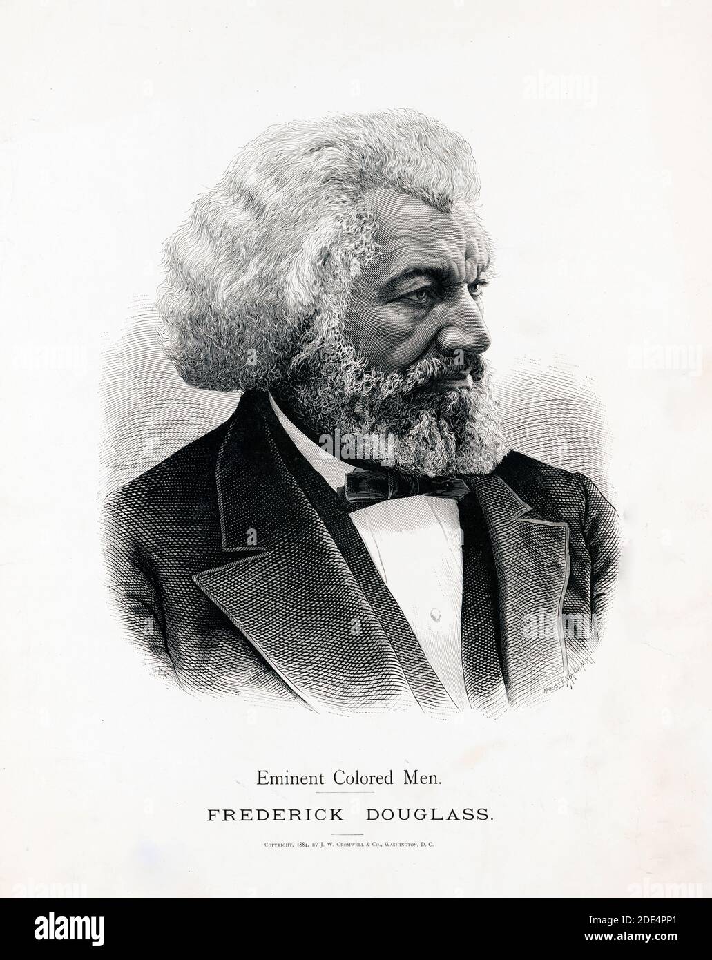 Famous African-American men ca. 1884 Frederick Douglass portrait Stock Photo