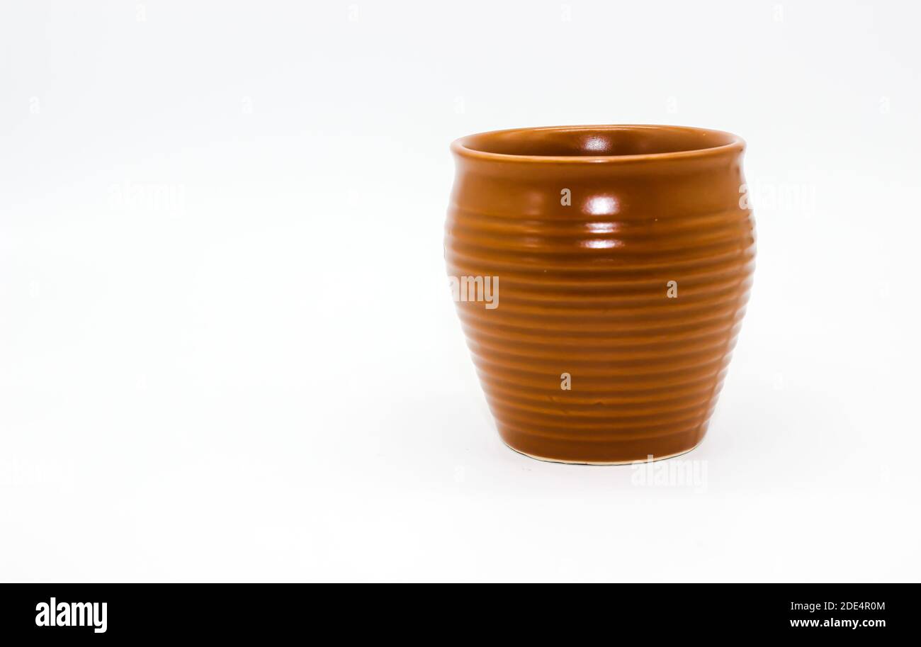 A picture of soil tea cup isolated on white background Stock Photo Alamy