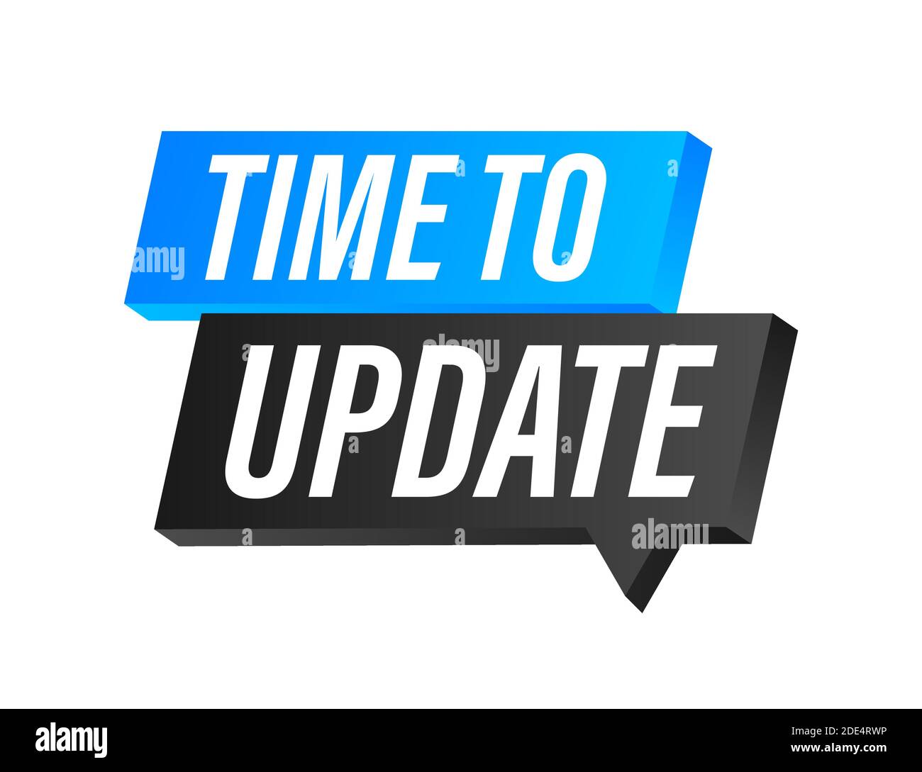 System software update or upgrade. Banner new update. Time to Update