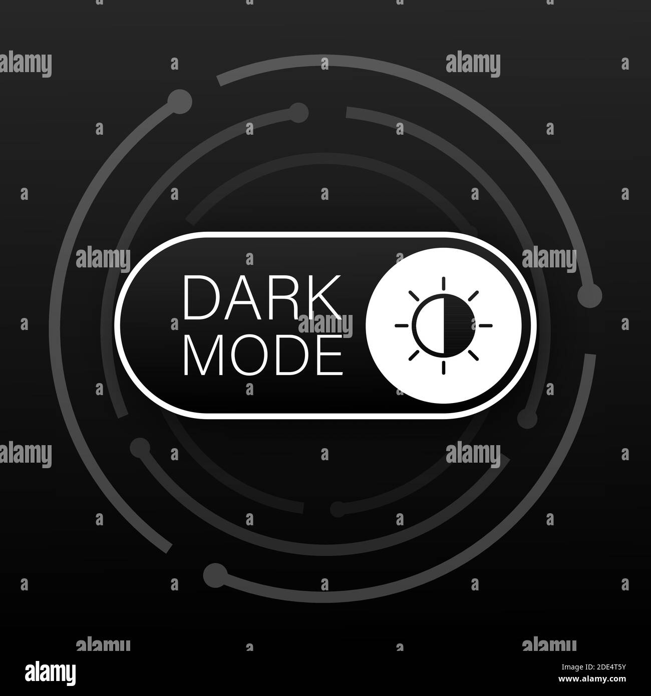 Vector On Off Switch. Dark and Light Mode Switcher for Phone Screens ...