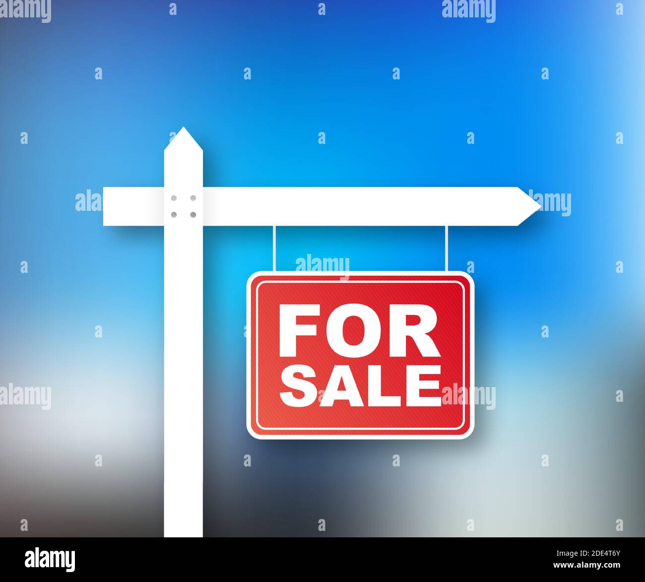 Sale tag. Home for sale sign for marketing design. Vector stock