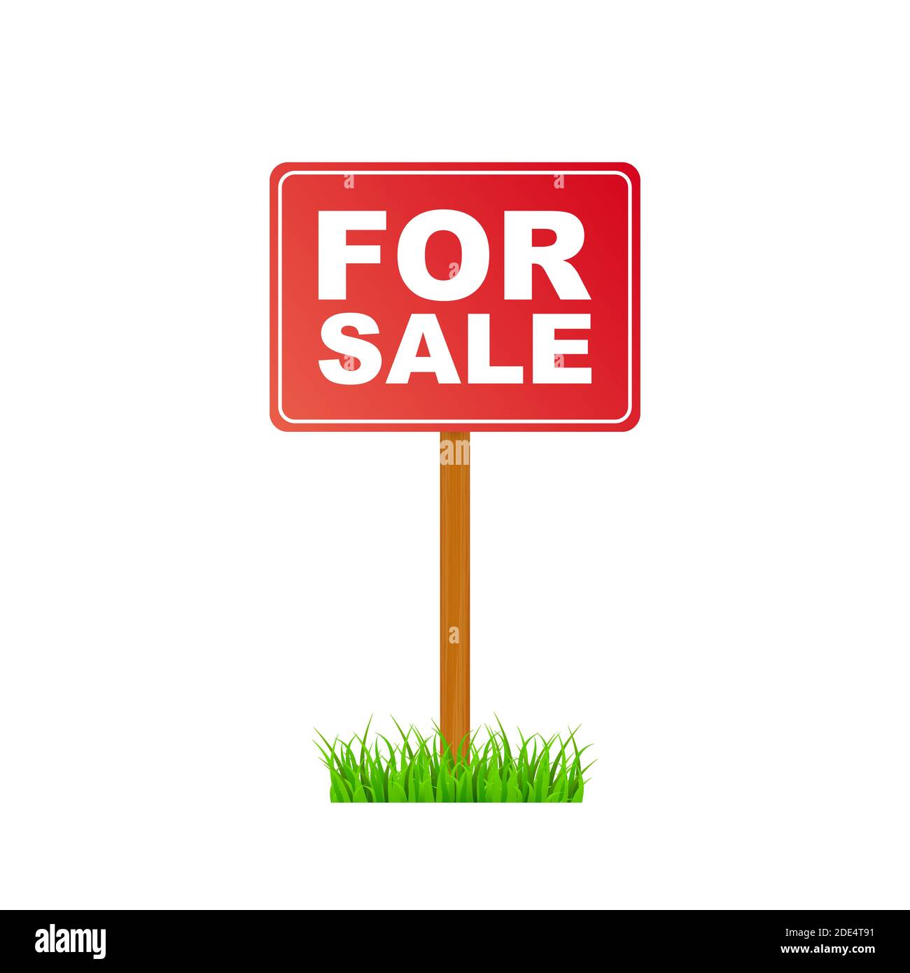 Sale tag. Home for sale sign for marketing design. Vector stock