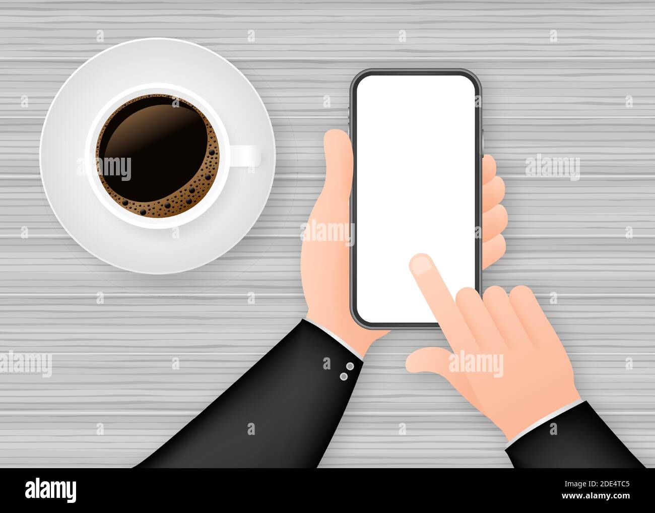 Hand touch pda icon hi-res stock photography and images - Alamy