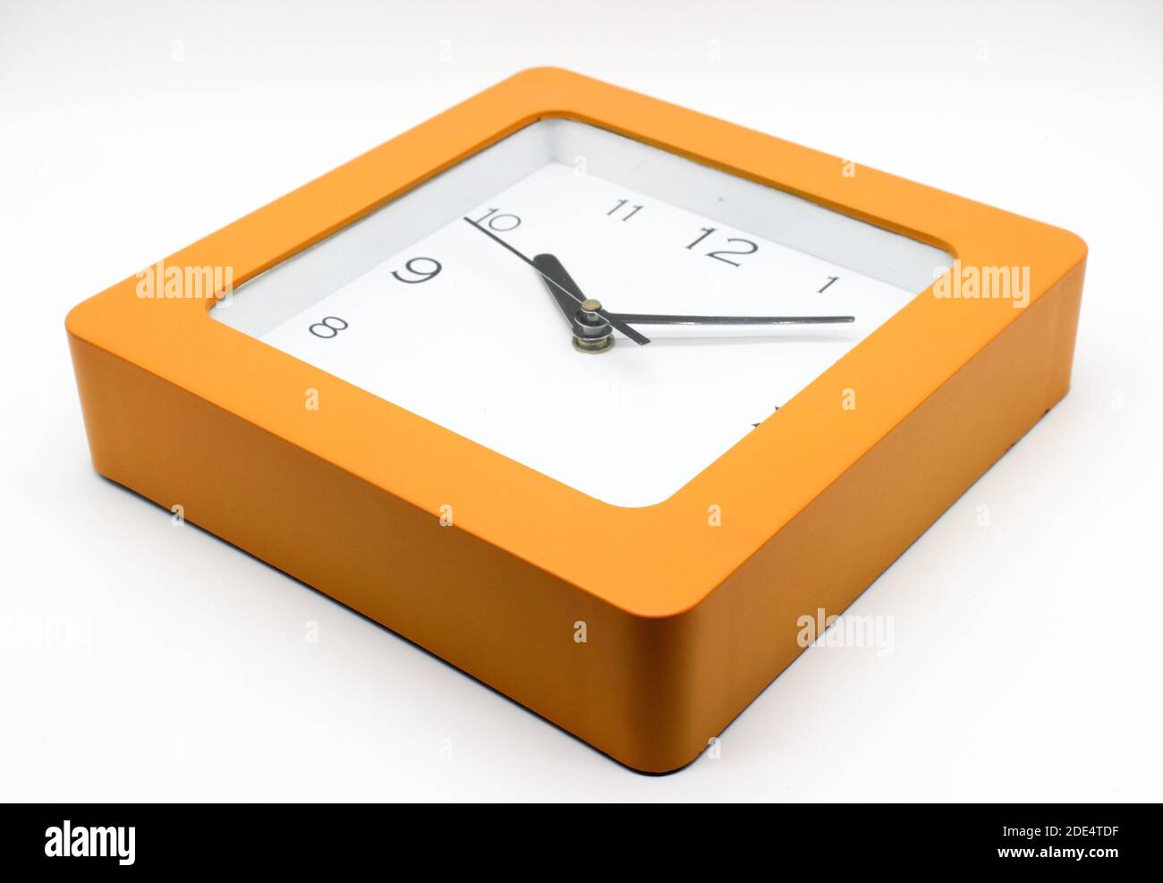 A picture of wall clock isolated on white background Stock Photo - Alamy