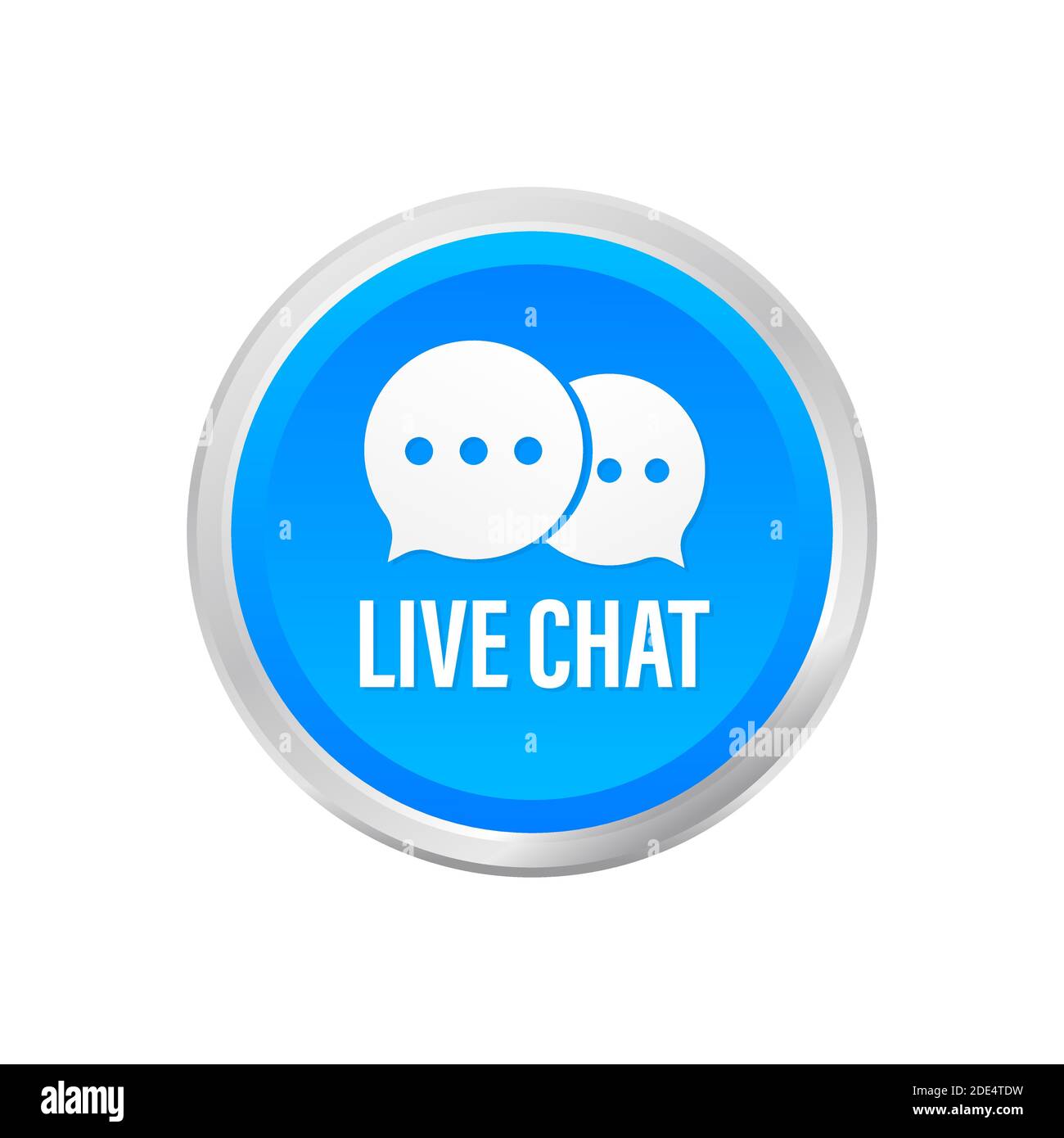 live chat speech bubbles concept. Vector stock illustration. Stock Vector