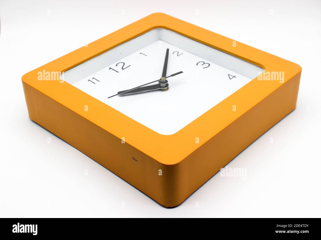 A picture of wall clock isolated on white background Stock Photo - Alamy