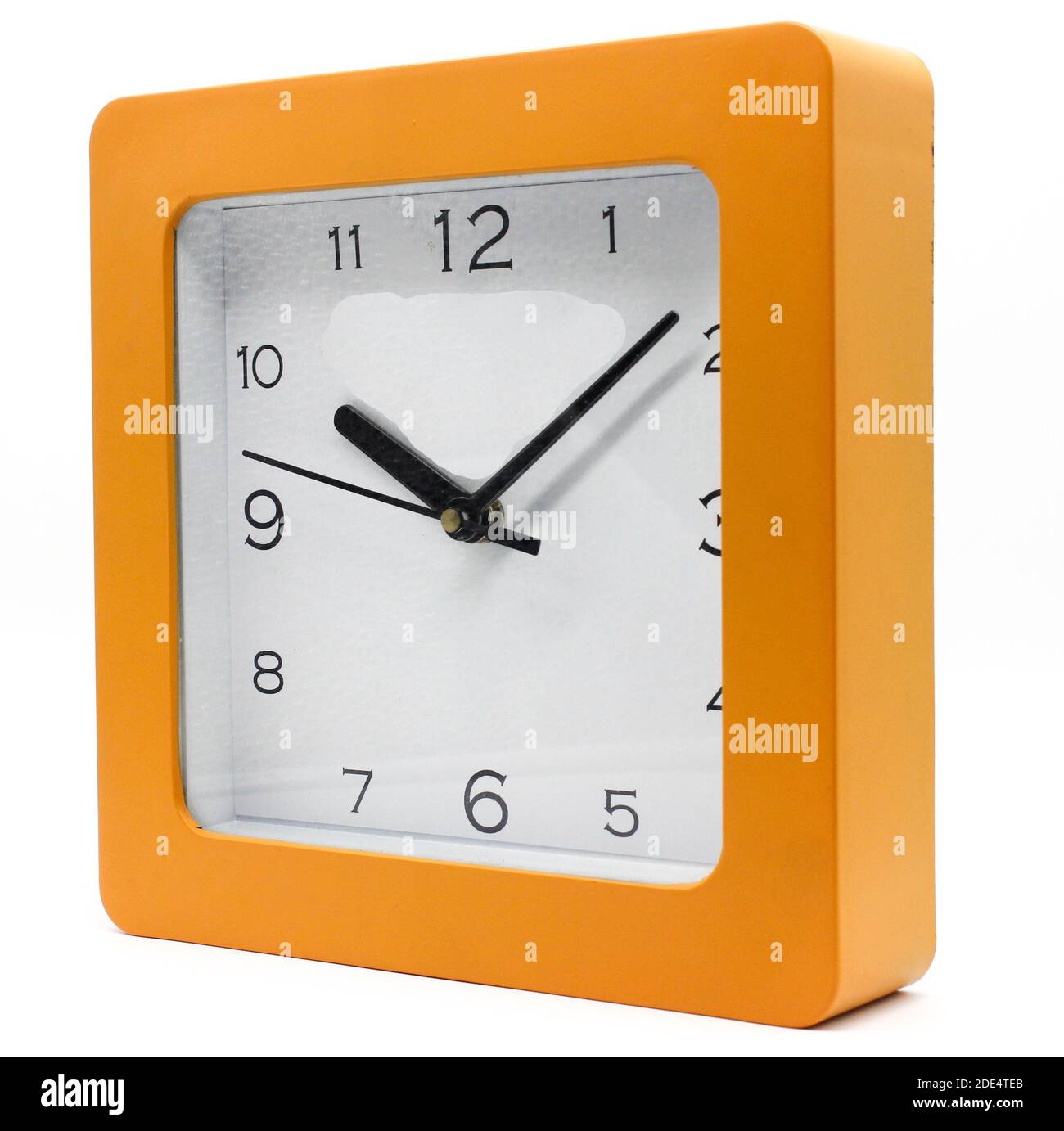 A picture of wall clock isolated on white background Stock Photo - Alamy