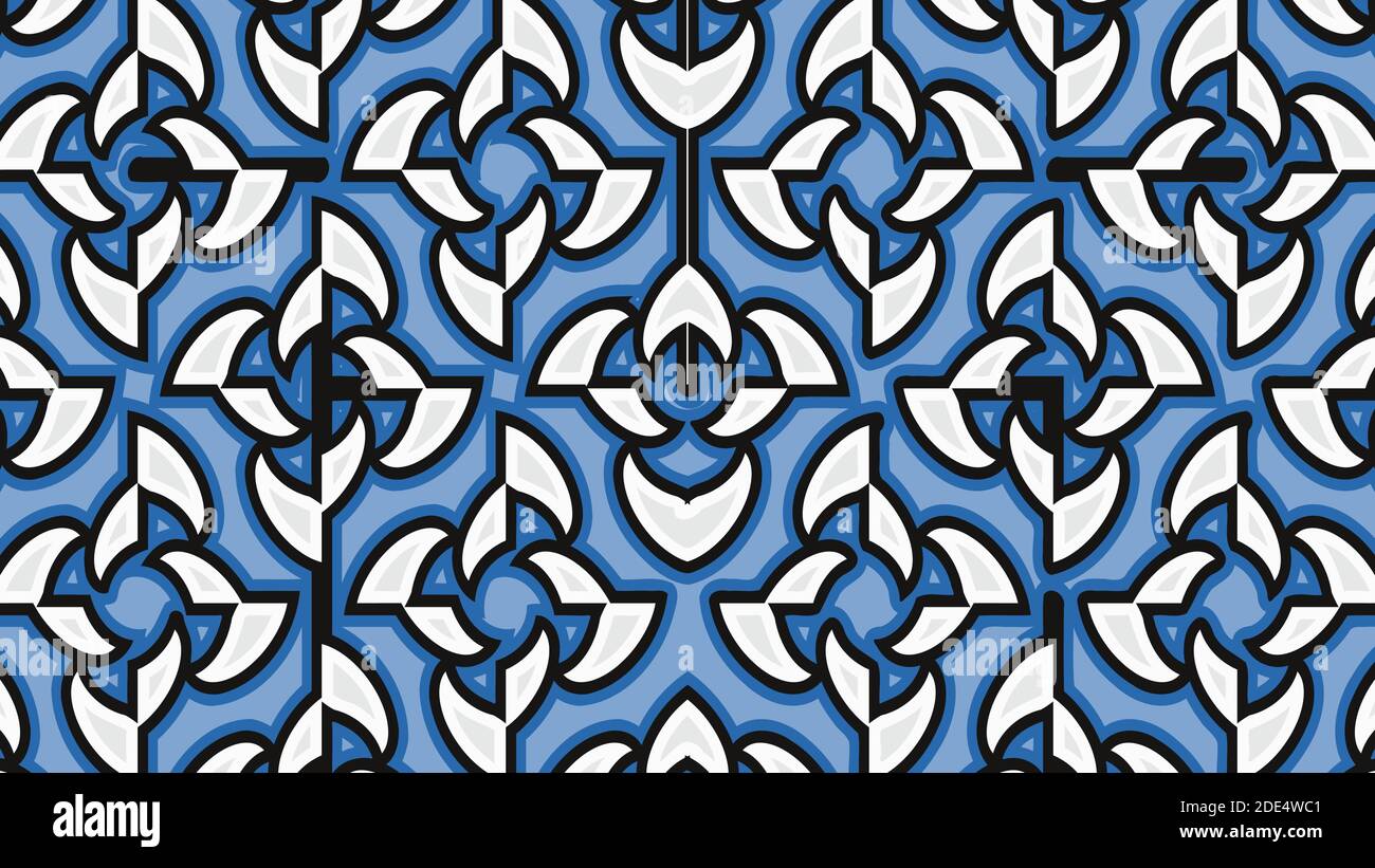Image of a blue color, abstract pattern, vector graphic design. Stock Vector