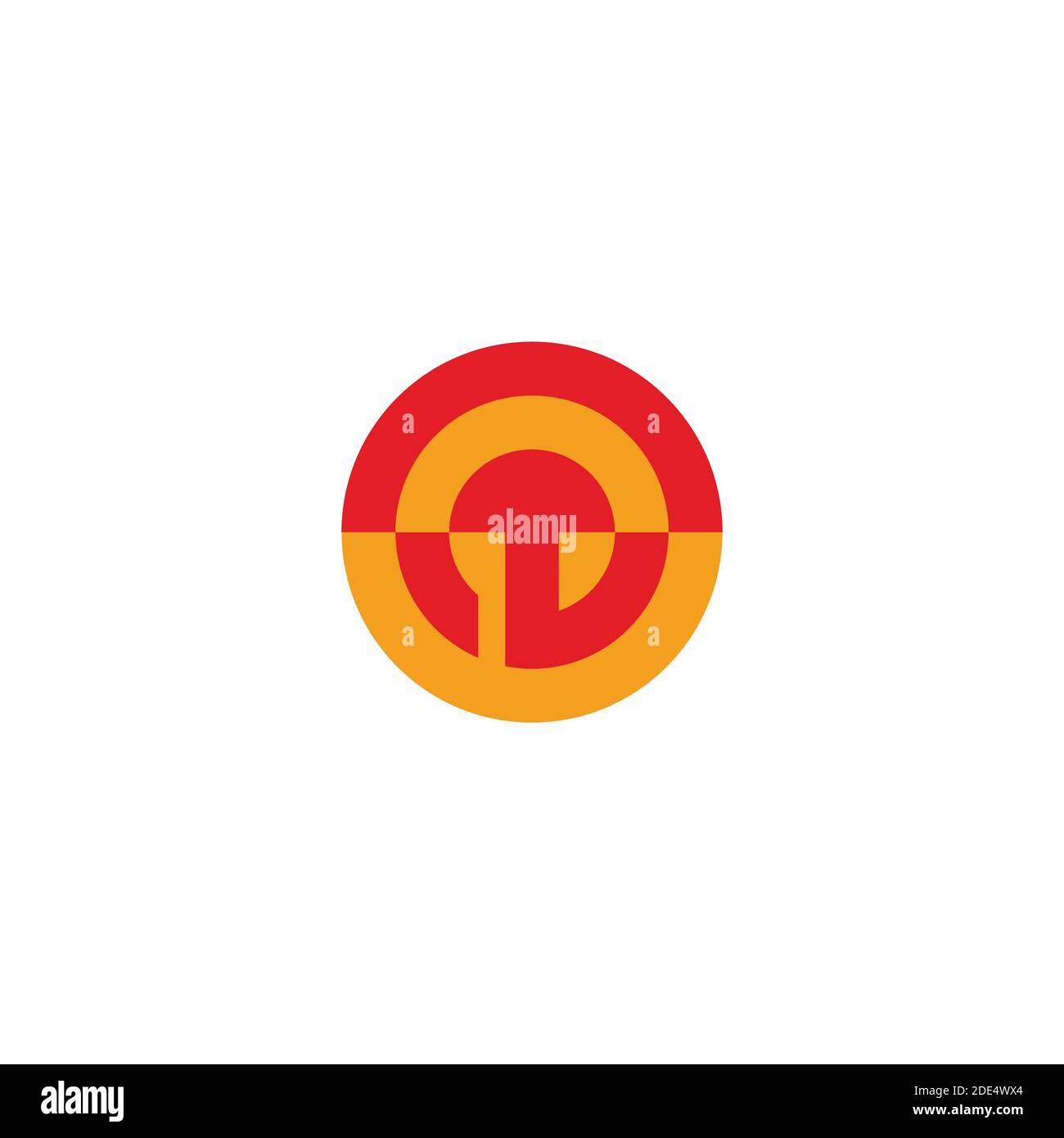 abstract circle geometric sun colorful design logo vector Stock Vector