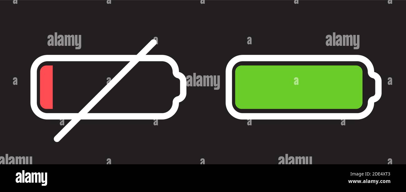 Battery Icon isolated. Vector Illustration EPS10 Stock Vector