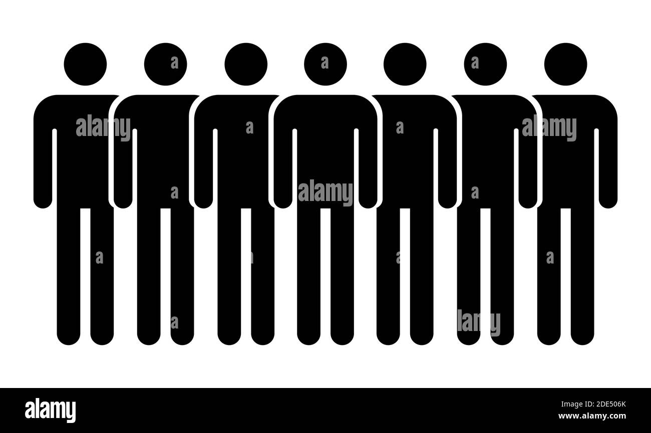 Grouping people flat icon isolated on white background. Teamwork symbol ...