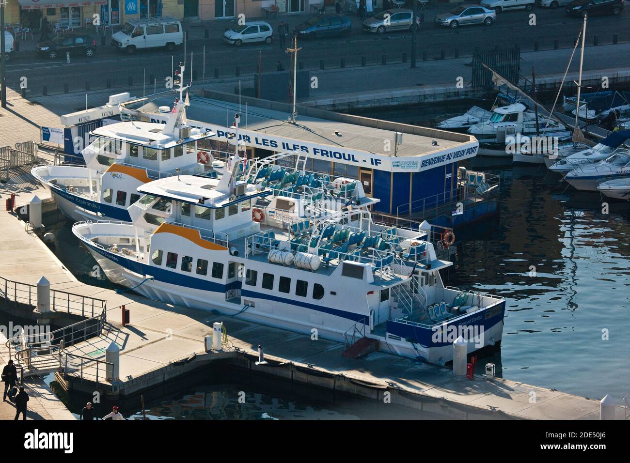Marseille : Vieux Port,shuttles to Frioul islands Stock Photo - Alamy