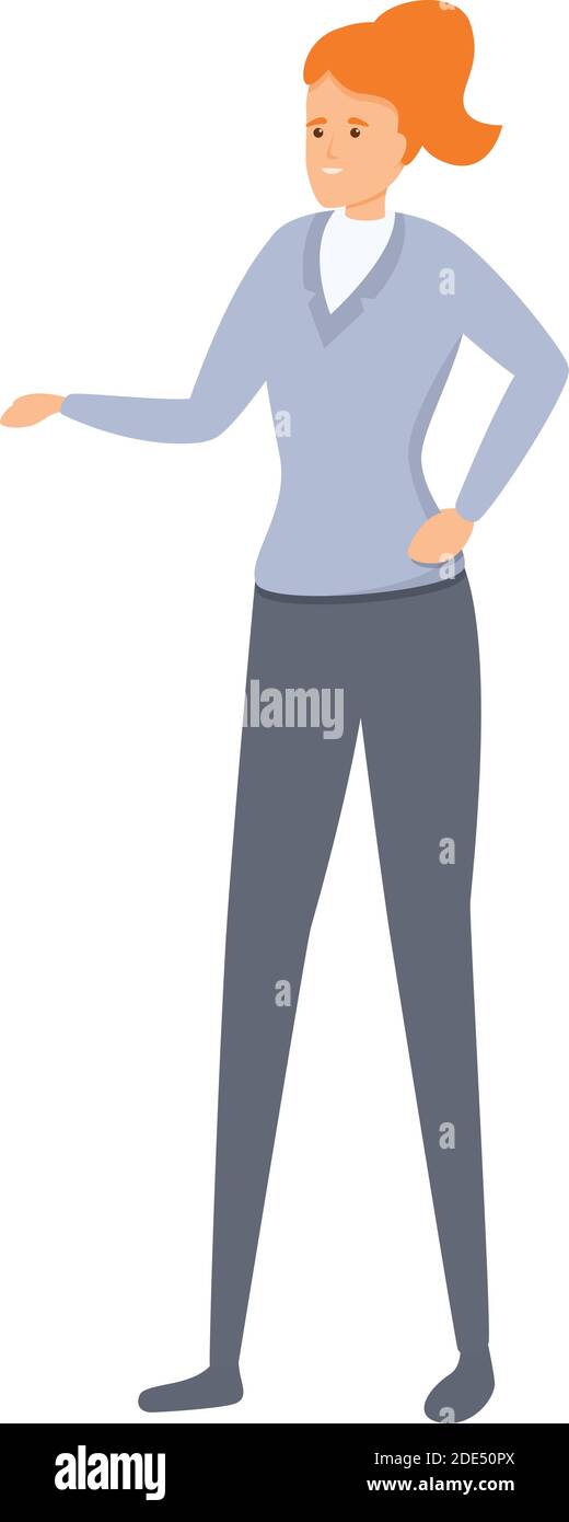 Successful model business woman icon. Cartoon of successful model ...