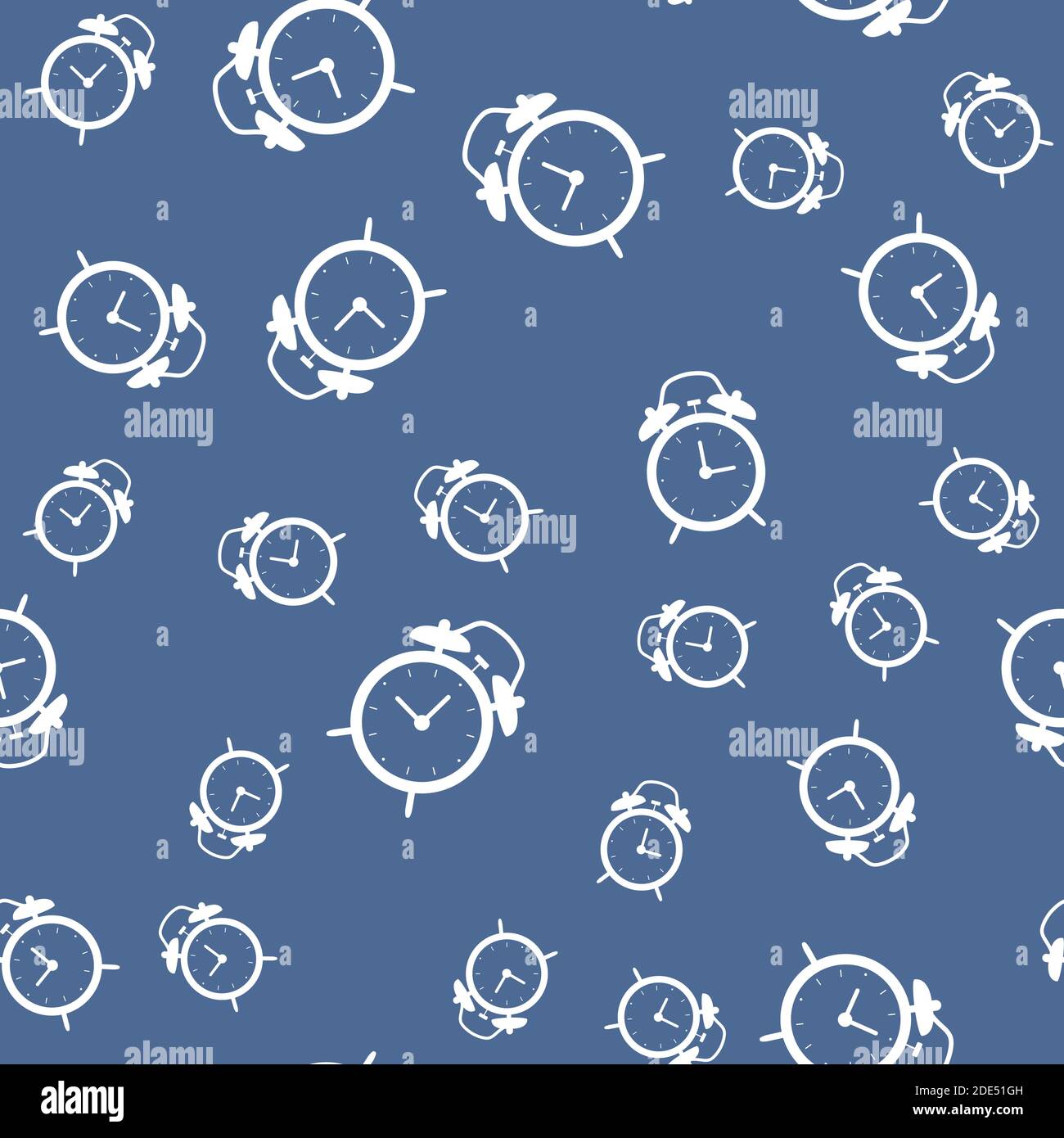 Alarm Clock Seamless Pattern background. Vector Illustration EPS10 Stock Vector