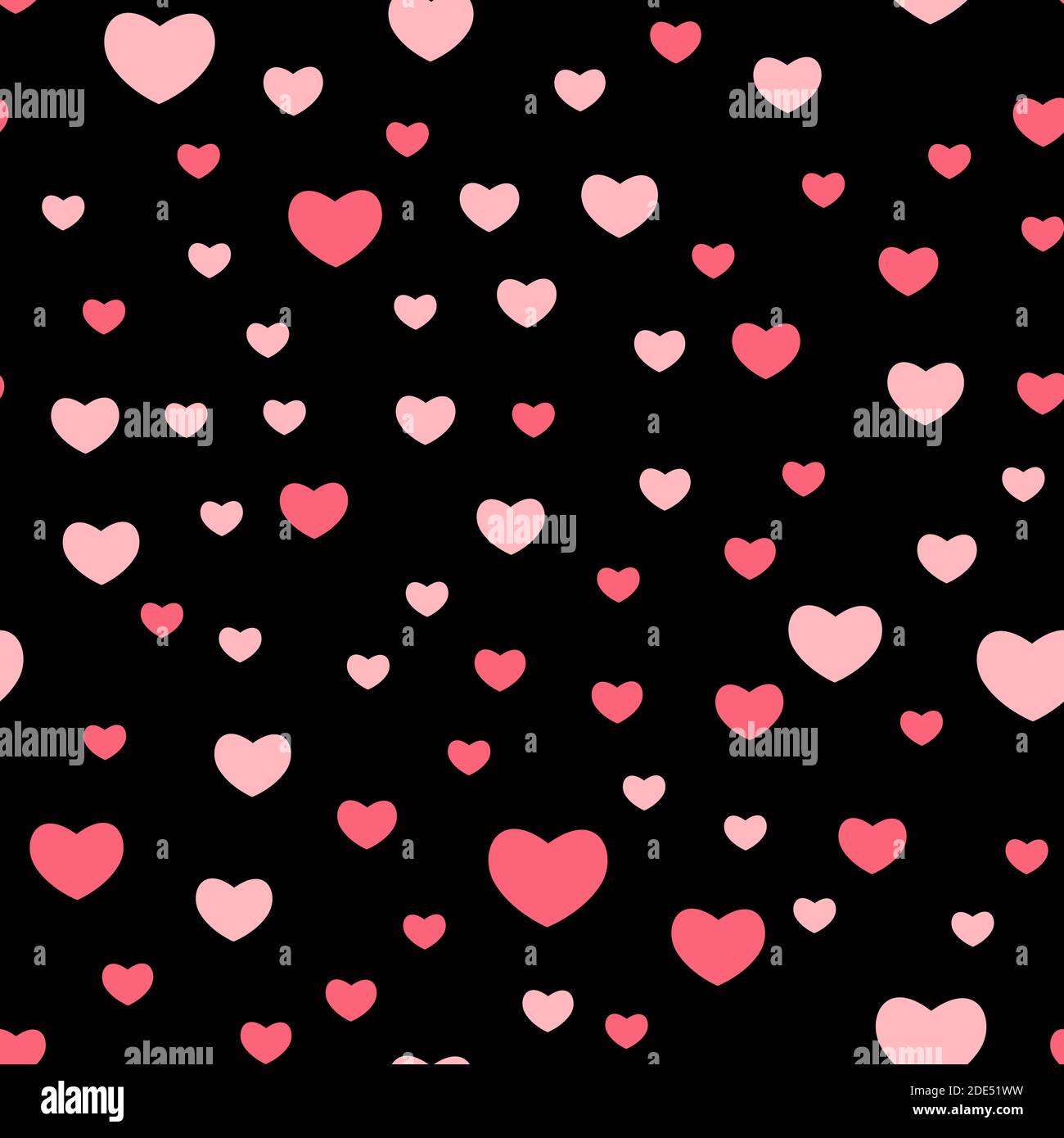 Heart Love Seamless Pattern Background Vector Illustration Stock Vector ...