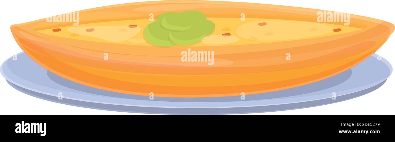 Turkish humus pita icon. Cartoon of turkish humus pita vector icon for ...