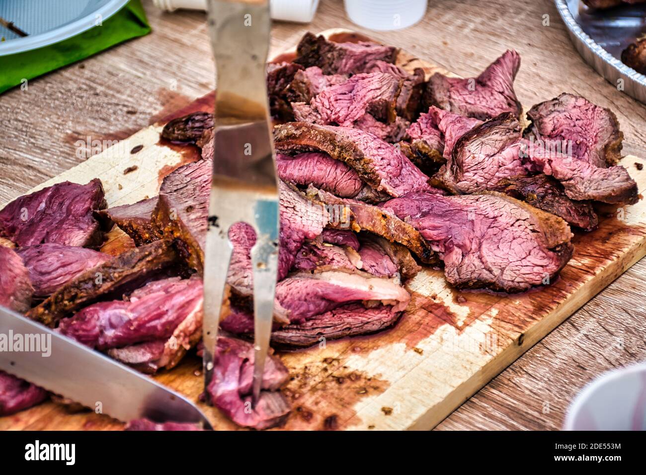 A Brazilian Traditional Barbecue - Fraldinha No Espeto Stock Image - Image  of churrasco, delicious: 186748487