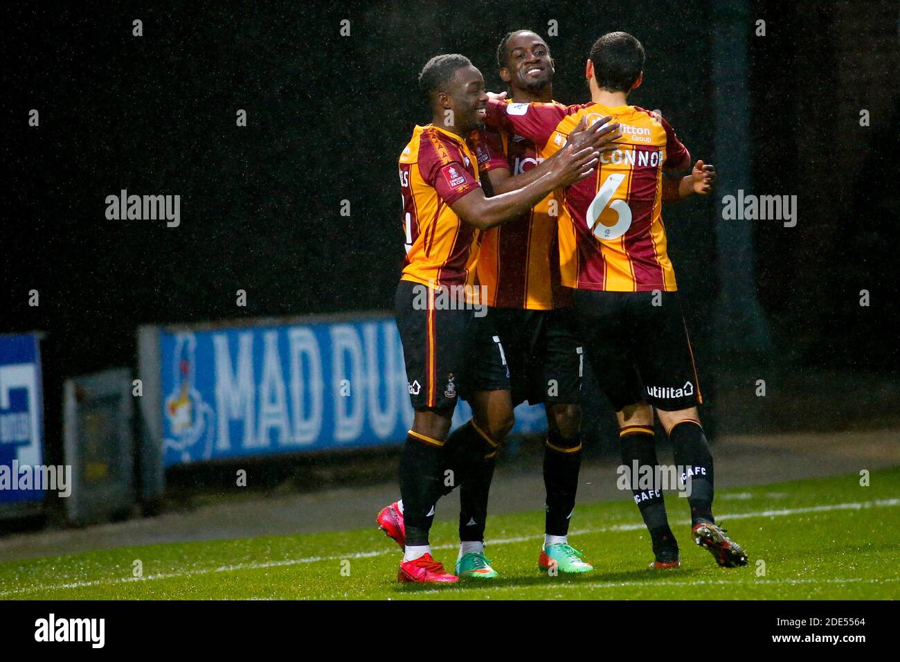 Celebration Clayton Donaldson C 10 of Bradford City scores the