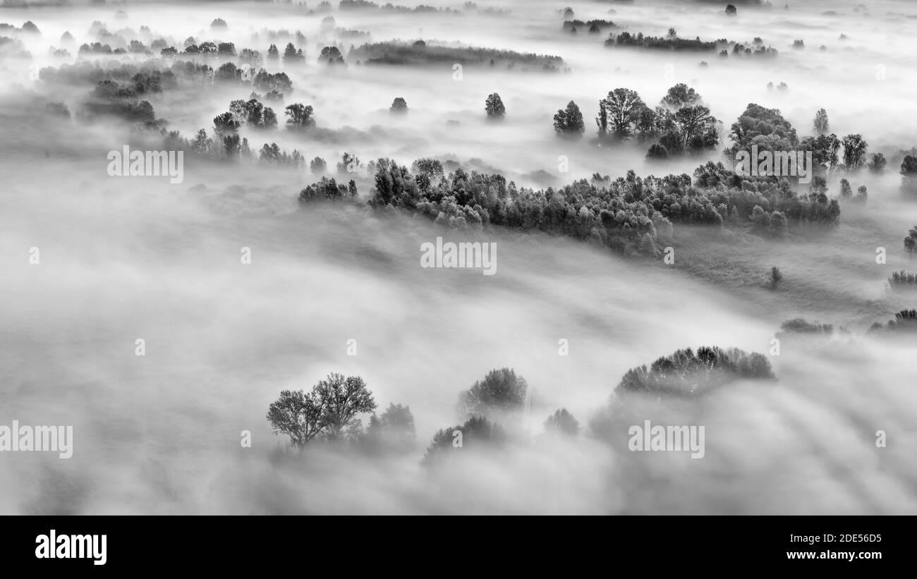 Fine art landscape dawn Black and White Stock Photos Images Alamy