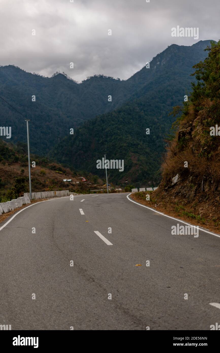 Photo of Empty Road in Arunachal Pradesh, India Stock Photo - Alamy