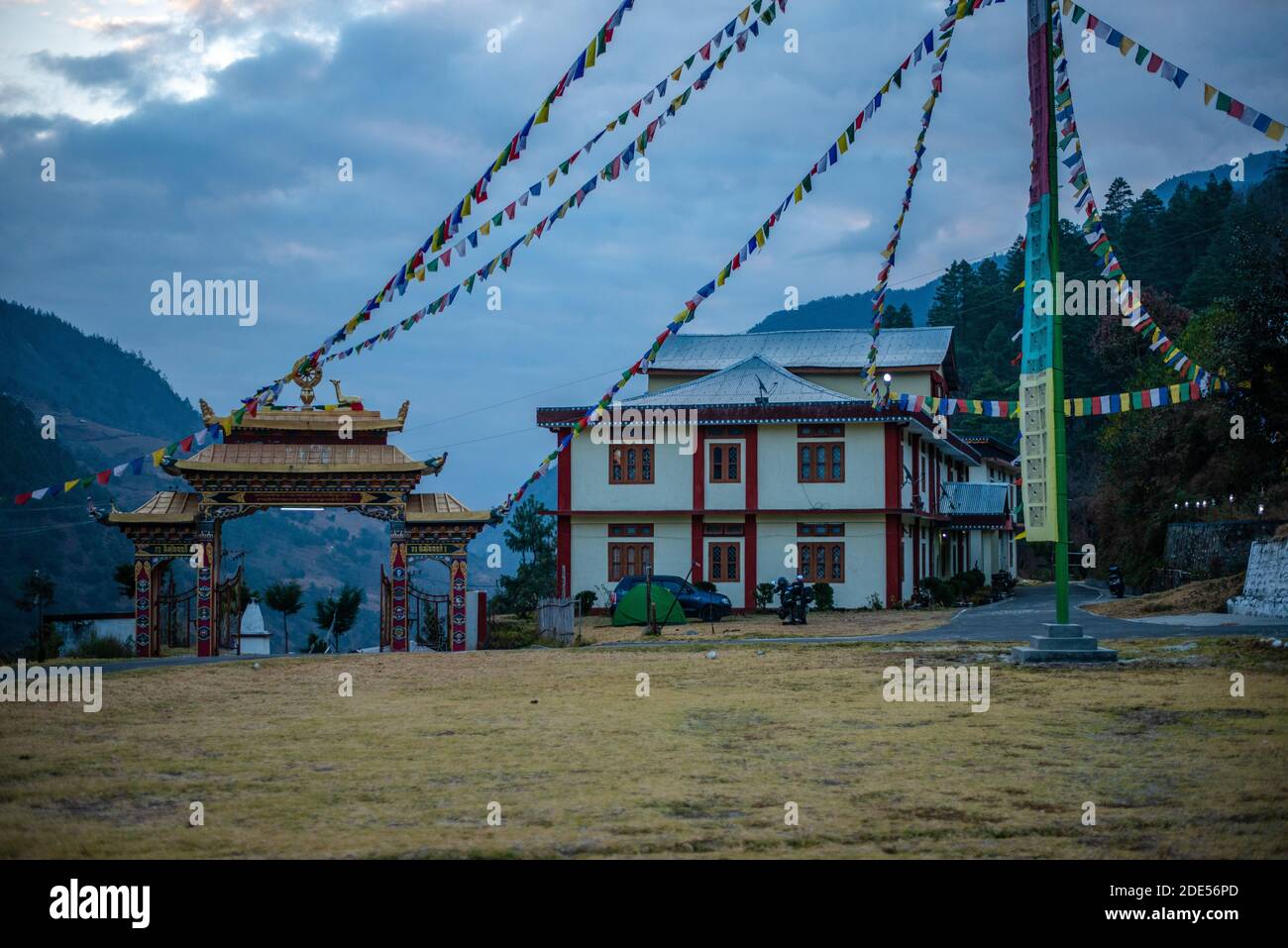 Photo of Monastery of Dirang Arunachal Pradesh, India Stock Photo