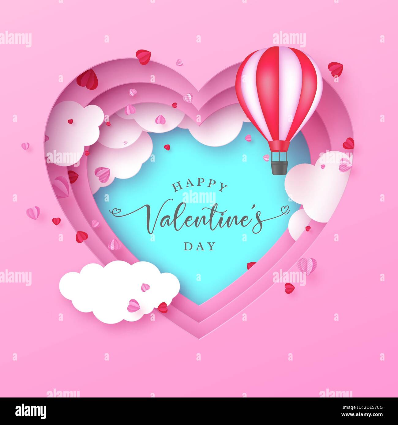 Valentines day abstract background. Stock Vector