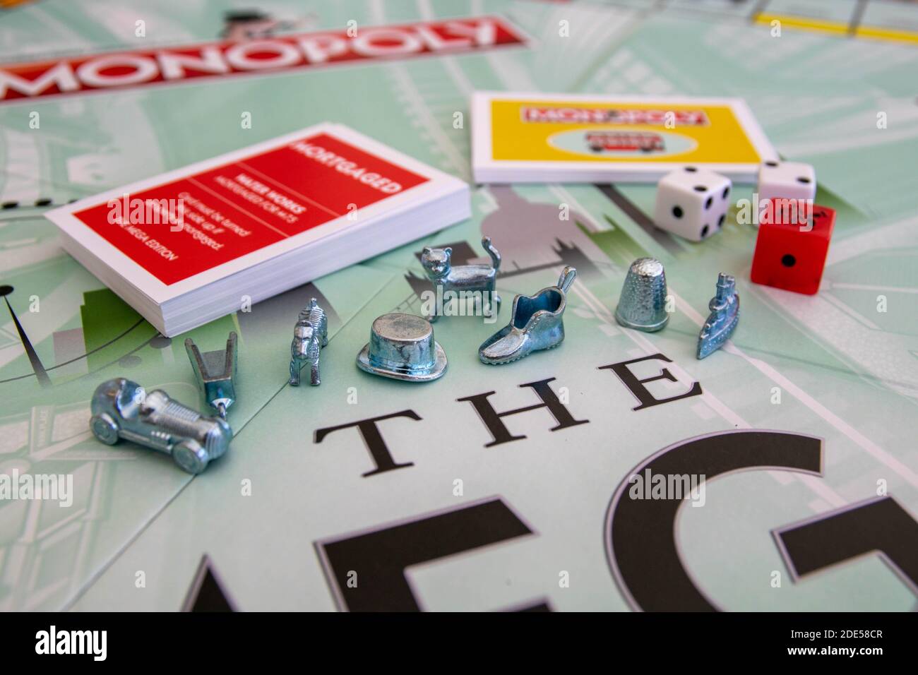 Newley released Mega Edition Monopoly. New twist on classic fast-dealing  property trading board game (Hasbro games). Financial, banking, buying  proper Stock Photo - Alamy