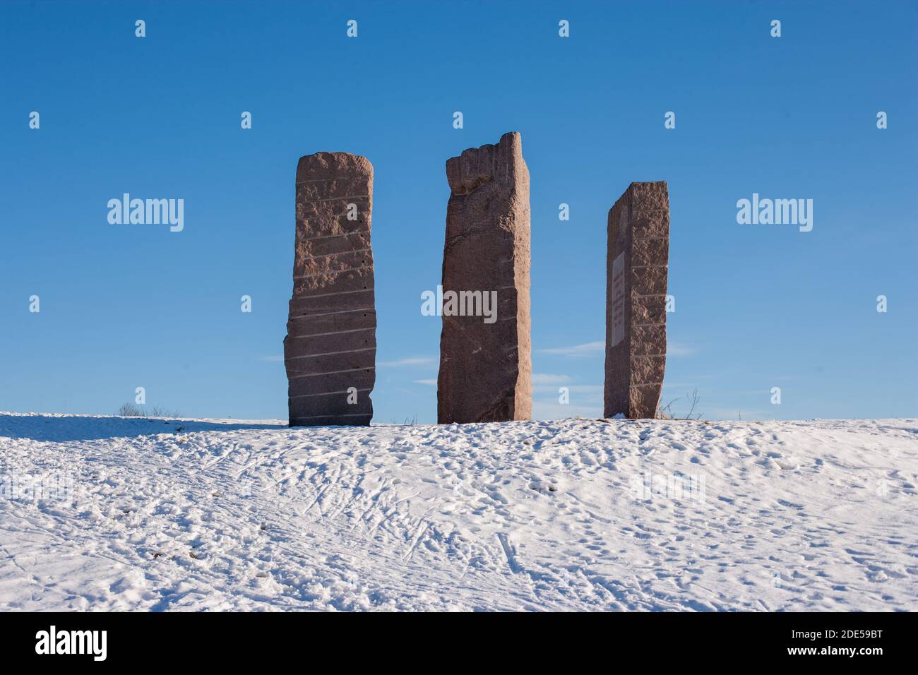 Statue Protest, Gärdet, Stockholm (Sweden Stock Photo - Alamy