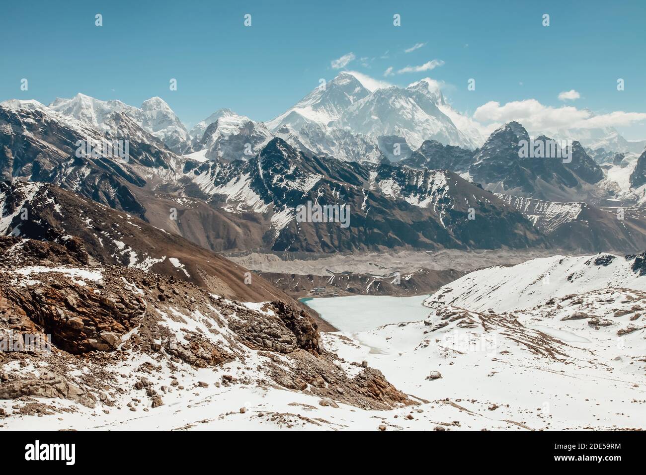 Beautiful mountain landscape in Himalaya. Nepal Stock Photo - Alamy